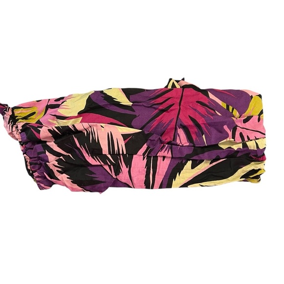 Future Collective x Alani Noelle Tropical Print Halter Crop Top L - Picture 8 of 12